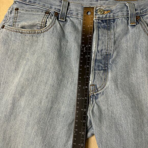 Levi Strauss 501 Jeans, Men's Size 36X29 (34X27 1/2) , Button Up, Blue Denim - Picture 6 of 12